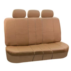 Premium PU Leather 3 Row 8 Seater - Tan Seat Covers(Premium Pu Leather 3 Row Seat Covers Tan) -FH Group 88 PU002115 tan 03