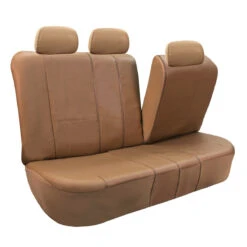 Premium PU Leather 3 Row 8 Seater - Tan Seat Covers(Premium Pu Leather 3 Row Seat Covers Tan) -FH Group 88 PU002115 tan 04 51baf653 c605 4d6f 8855 e13f889dcf3e