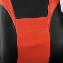 Racing PU Leather Seat Covers - Full Set Tangerine(Racing Pu Leather Seat Covers Full Set Tangerine) -FH Group 88 PU003102 tangerine 02
