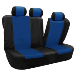 Racing PU Leather Seat Covers - Full Set Blue(Racing Pu Leather Seat Covers Full Set Blue) -FH Group 88 PU003115 blue 04