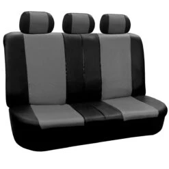 Racing PU Leather Seat Covers - Full Set Gray(Racing Pu Leather Seat Covers Full Set Gray) -FH Group 88 PU003115 gray 03