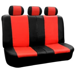 Racing PU Leather Seat Covers - Full Set Tangerine(Racing Pu Leather Seat Covers Full Set Tangerine) -FH Group 88 PU003115 tangerine 03