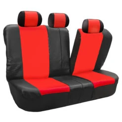 Racing PU Leather Seat Covers - Full Set Tangerine(Racing Pu Leather Seat Covers Full Set Tangerine) -FH Group 88 PU003115 tangerine 04