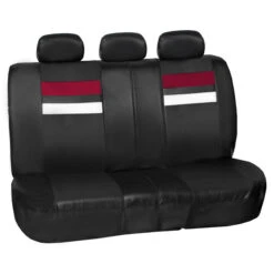 Varsity Spirit PU Leather Seat Covers - Rear Burgundy(Varsity Spirit Pu Leather Seat Covers Rear Burgundy)