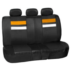 Varsity Spirit PU Leather Seat Covers - Rear Orange(Varsity Spirit Pu Leather Seat Covers Rear Orange)