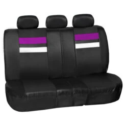 Varsity Spirit PU Leather Seat Covers - Rear Purple(Varsity Spirit Pu Leather Seat Covers Rear Purple)
