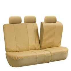 Deluxe Leatherette Seat Covers - Rear Beige(Deluxe Leatherette Seat Covers Rear Beige) -FH Group 88 PU007013 beige 02