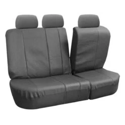 Deluxe Leatherette Seat Covers - Rear Gray(Deluxe Leatherette Seat Covers Rear Gray) -FH Group 88 PU007013 gray 02
