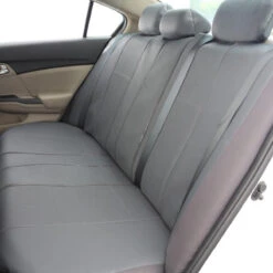 Deluxe Leatherette Seat Covers - Rear Gray(Deluxe Leatherette Seat Covers Rear Gray) -FH Group 88 PU007013 gray 04