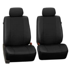 Deluxe Leatherette Seat Covers - Front Set Black(Deluxe Leatherette Seat Covers Front Set Black)