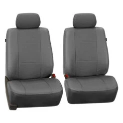Deluxe Leatherette Seat Covers - Front Set Gray(Deluxe Leatherette Seat Covers Front Set Gray)