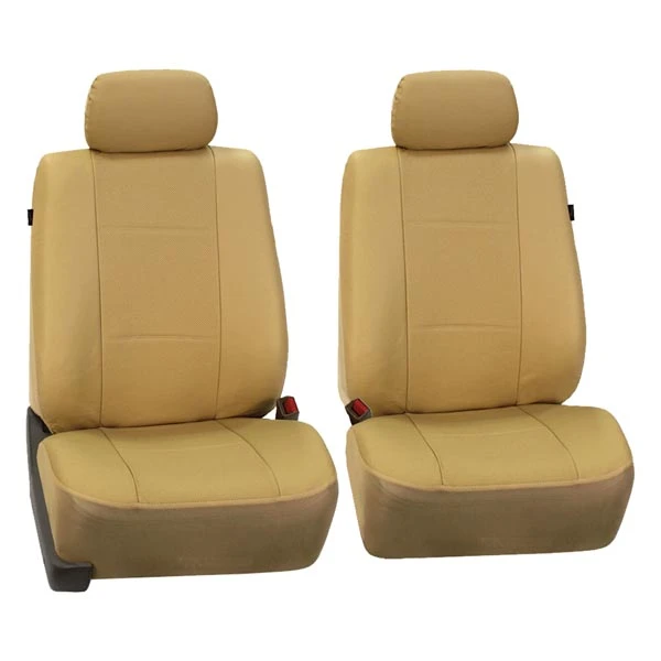 Deluxe Leatherette Seat Covers - Full Set Beige(Deluxe Leatherette Seat Covers Full Set Beige) 2 Deluxe Leatherette Seat Covers - Full Set Beige(Deluxe Leatherette Seat Covers Full Set Beige) - Image 2
