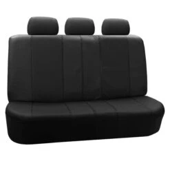 Deluxe Leatherette Seat Covers - Full Set Black(Deluxe Leatherette Seat Covers Full Set Black) -FH Group 88 PU007115 black 03