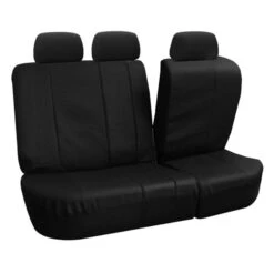 Deluxe Leatherette 3 Row 7 Seater -Black Seat Covers(Deluxe Leatherette 3 Row Seat Covers Black) -FH Group 88 PU007115 black 04 862db898 9740 4538 86cc b4c0f0d438af