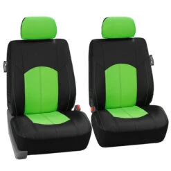 Highest Grade Faux Leather Seat Covers - Front Set Green(Highest Grade Faux Leather Seat Covers Front Set Green)
