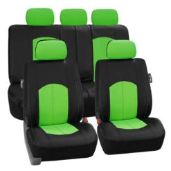 Highest Grade Faux Leather Seat Covers - Full Set Green(Highest Grade Faux Leather Seat Covers Full Set Green)