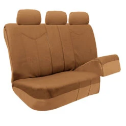 PU Leather Rome Seat Covers - Full Set Tan(Pu Leather Rome Seat Covers Full Set Tan) -FH Group 88 PU009115 tan 03