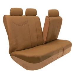 PU Leather Rome Seat Covers - Full Set Tan(Pu Leather Rome Seat Covers Full Set Tan) -FH Group 88 PU009115 tan 04