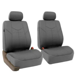 Rome PU Leather 3 Row 7 Seater - Gray Seat Covers(Rome Pu Leather 3 Row Seat Covers Gray) -FH Group 88 PU009217GRAY gray 02