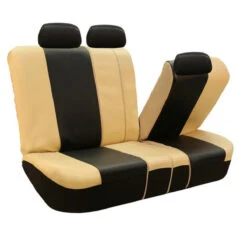 Royal PU Leather Seat Covers- Rear Beige / Black(Royal Pu Leather Seat Covers Rear Beige Black) -FH Group 88 PU103115 beigeblack 04 78fa4dfe c930 43db bb7d c237cfc27903