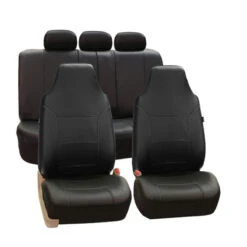 Royal PU Leather Seat Covers Full Set Black(Royal Pu Leather Seat Covers Full Set Black)