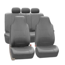 Royal PU Leather Seat Covers Full Set Gray(Royal Pu Leather Seat Covers Full Set Gray)