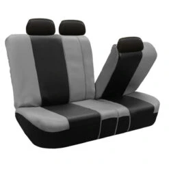 Royal PU Leather Seat Covers- Rear Gray / Black(Royal Pu Leather Seat Covers Rear Gray Black) -FH Group 88 PU103115 grayblack 04 47b3ad5c 131a 436b 9912 ad667c316484