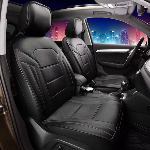 Futuristic Faux Leather Seat Cushions - Full Set Black(Futuristic Faux Leather Seat Cushions Full Set Black) 2 Futuristic Faux Leather Seat Cushions - Full Set Black(Futuristic Faux Leather Seat Cushions Full Set Black) - Image 2