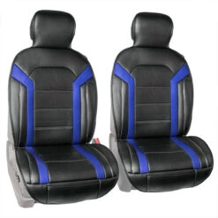 Futuristic Faux Leather Seat Cushions - Full Set Blue(Futuristic Faux Leather Seat Cushions Full Set Blue) -FH Group 88 PU208102 blue 02 b27023ef dd4c 441f ad7b 98c0a68b068b