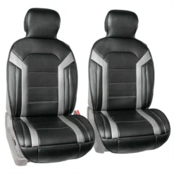 Futuristic Faux Leather Seat Cushions - Full Set Gray(Futuristic Faux Leather Seat Cushions Full Set Gray) -FH Group 88 PU208102 gray 02 4333b4b7 47f9 407c 8bc1 8d7a65125585