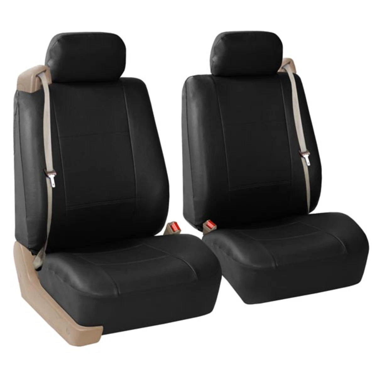 Built-in Seat Belt Compatible PU Leather Seat Covers Black(Built In Seat Belt Compatible Pu Leather Seat Covers Black) 2 Built-in Seat Belt Compatible PU Leather Seat Covers Black(Built In Seat Belt Compatible Pu Leather Seat Covers Black) - Image 2