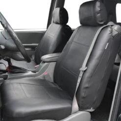 Built-in Seat Belt Compatible PU Leather Seat Covers Black(Built In Seat Belt Compatible Pu Leather Seat Covers Black) 7 Built-in Seat Belt Compatible PU Leather Seat Covers Black(Built In Seat Belt Compatible Pu Leather Seat Covers Black) -FH Group 88 PU309115BLACK black 06