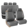Built-in Seat Belt Compatible PU Leather Seat Covers Gray(Built In Seat Belt Compatible Pu Leather Seat Covers Gray)