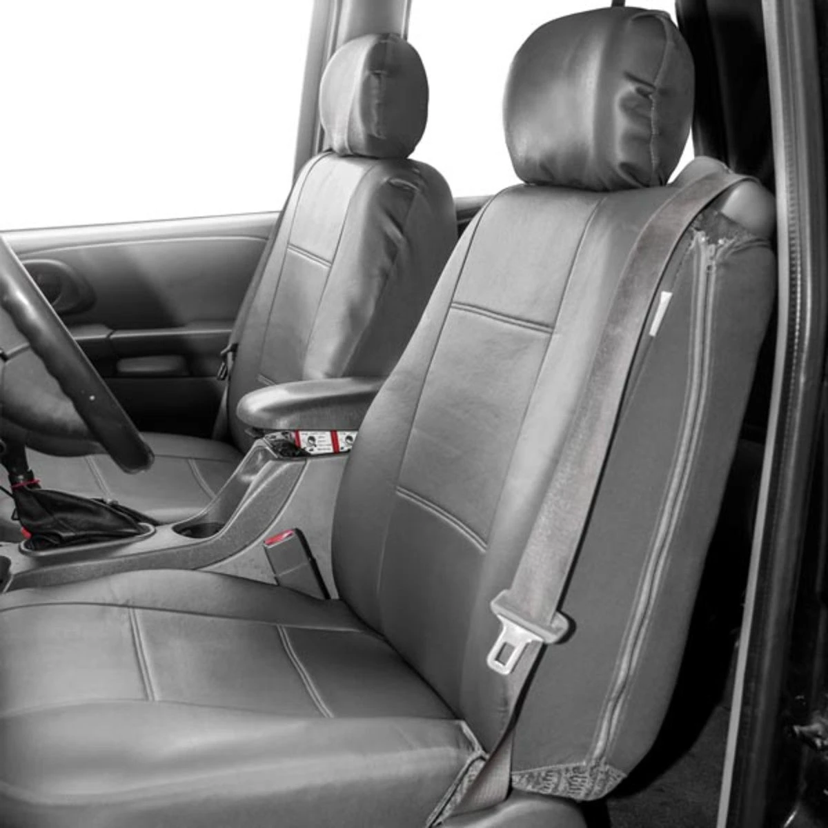 Built-in Seat Belt Compatible PU Leather Seat Covers Gray(Built In Seat Belt Compatible Pu Leather Seat Covers Gray) 4 Built-in Seat Belt Compatible PU Leather Seat Covers Gray(Built In Seat Belt Compatible Pu Leather Seat Covers Gray) - Image 4