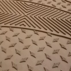 Semi-Custom ClimaProof Trimmable Non-Slip Vinyl Car Floor Mats - Full Set Beige(Semi Custom Climaproof Trimmable Non Slip Vinyl Car Floor Mats Full Set Beige) -FH Group F11307BEIGE detail d9c9d87c 02d0 4dca a074 2bbda06c1c1b