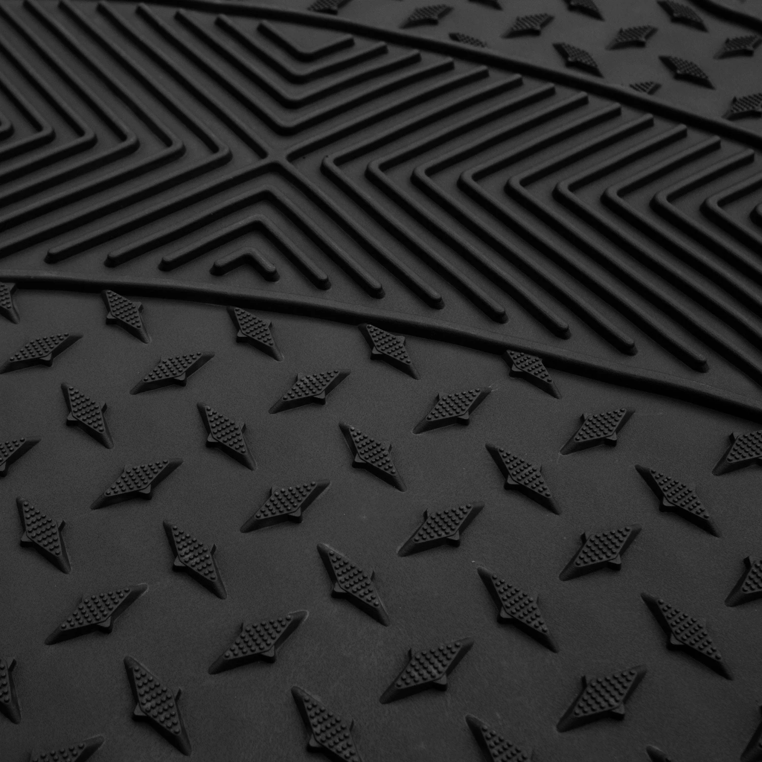 Semi-Custom ClimaProof Trimmable Non-Slip Vinyl Car Floor Mats - Full Set Black(Semi Custom Climaproof Trimmable Non Slip Vinyl Car Floor Mats Full Set Black) 7 Semi-Custom ClimaProof Trimmable Non-Slip Vinyl Car Floor Mats - Full Set Black(Semi Custom Climaproof Trimmable Non Slip Vinyl Car Floor Mats Full Set Black) - Image 7