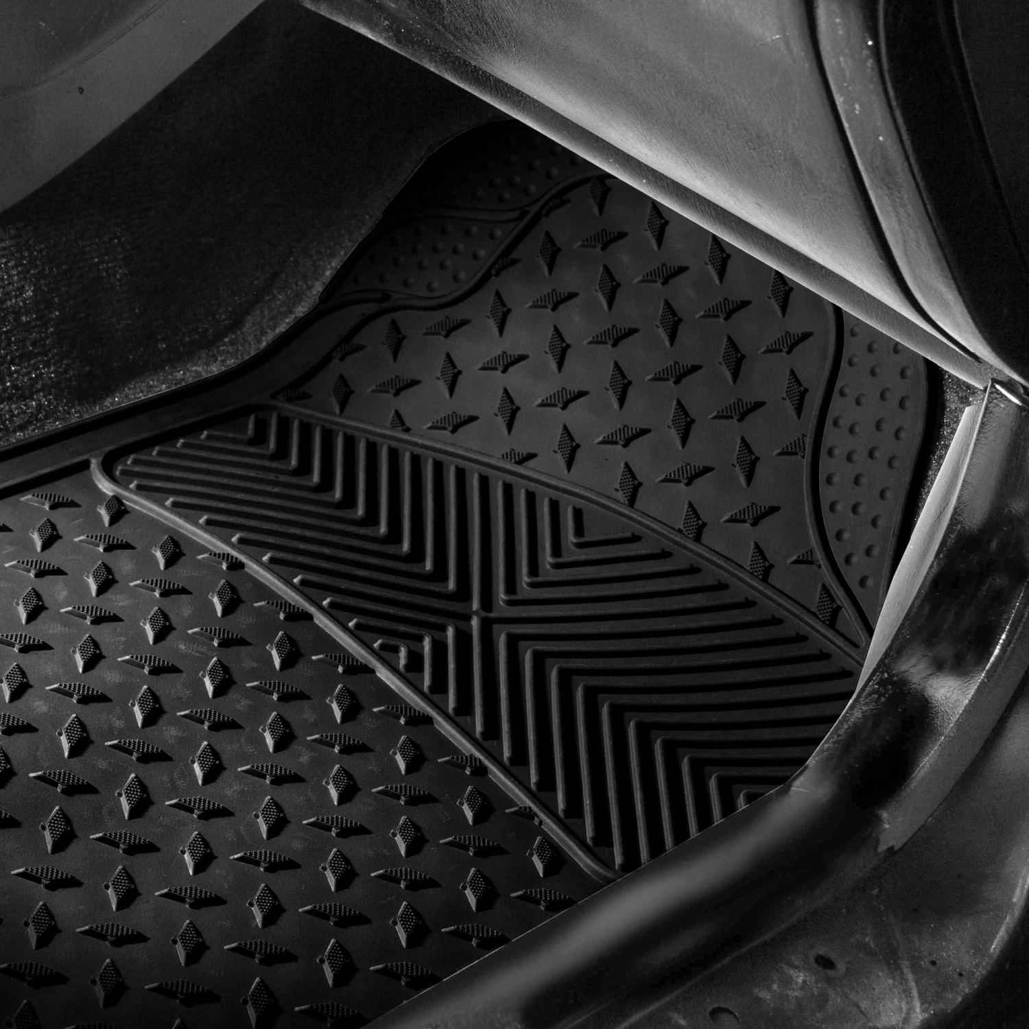 Semi-Custom ClimaProof Trimmable Non-Slip Vinyl Car Floor Mats - Full Set Black(Semi Custom Climaproof Trimmable Non Slip Vinyl Car Floor Mats Full Set Black) 3 Semi-Custom ClimaProof Trimmable Non-Slip Vinyl Car Floor Mats - Full Set Black(Semi Custom Climaproof Trimmable Non Slip Vinyl Car Floor Mats Full Set Black) - Image 3