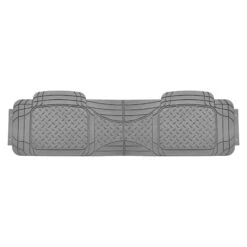 Semi-Custom ClimaProof Trimmable Non-Slip Vinyl Car Floor Mats - Rear Set Gray(Semi Custom Climaproof Trimmable Non Slip Vinyl Car Floor Mats Rear Set Gray)