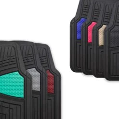 Premium Tall Channel Trimmable Non-Slip Rubber Floor Mats - Full Set Pink(Premium Tall Channel Trimmable Non Slip Rubber Floor Mats Full Set Pink) -FH Group F11311 color variation 9b512aee a0bd 4bc8 8304 0a88e0a76fc2
