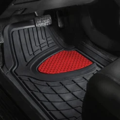 Trimmable ClimaProof Heavy Duty Tall Channel Non-Slip Rubber Floor Mats - Full Set Red(Trimmable Climaproof Heavy Duty Tall Channel Non Slip Rubber Floor Mats Full Set Red) -FH Group F11511RED driver Copy e1567179912566