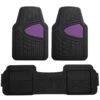 Trimmable ClimaProof Heavy Duty Tall Channel Non-Slip Rubber Floor Mats - Full Set Purple(Trimmable Climaproof Heavy Duty Tall Channel Non Slip Rubber Floor Mats Full Set Purple)