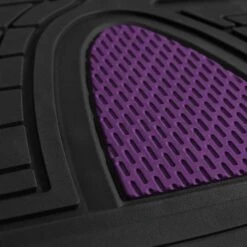 Trimmable ClimaProof Heavy Duty Tall Channel Non-Slip Rubber Floor Mats - Full Set Purple(Trimmable Climaproof Heavy Duty Tall Channel Non Slip Rubber Floor Mats Full Set Purple) 8 Trimmable ClimaProof Heavy Duty Tall Channel Non-Slip Rubber Floor Mats - Full Set Purple(Trimmable Climaproof Heavy Duty Tall Channel Non Slip Rubber Floor Mats Full Set Purple) -FH Group F11511 purple closeup e1567180121351