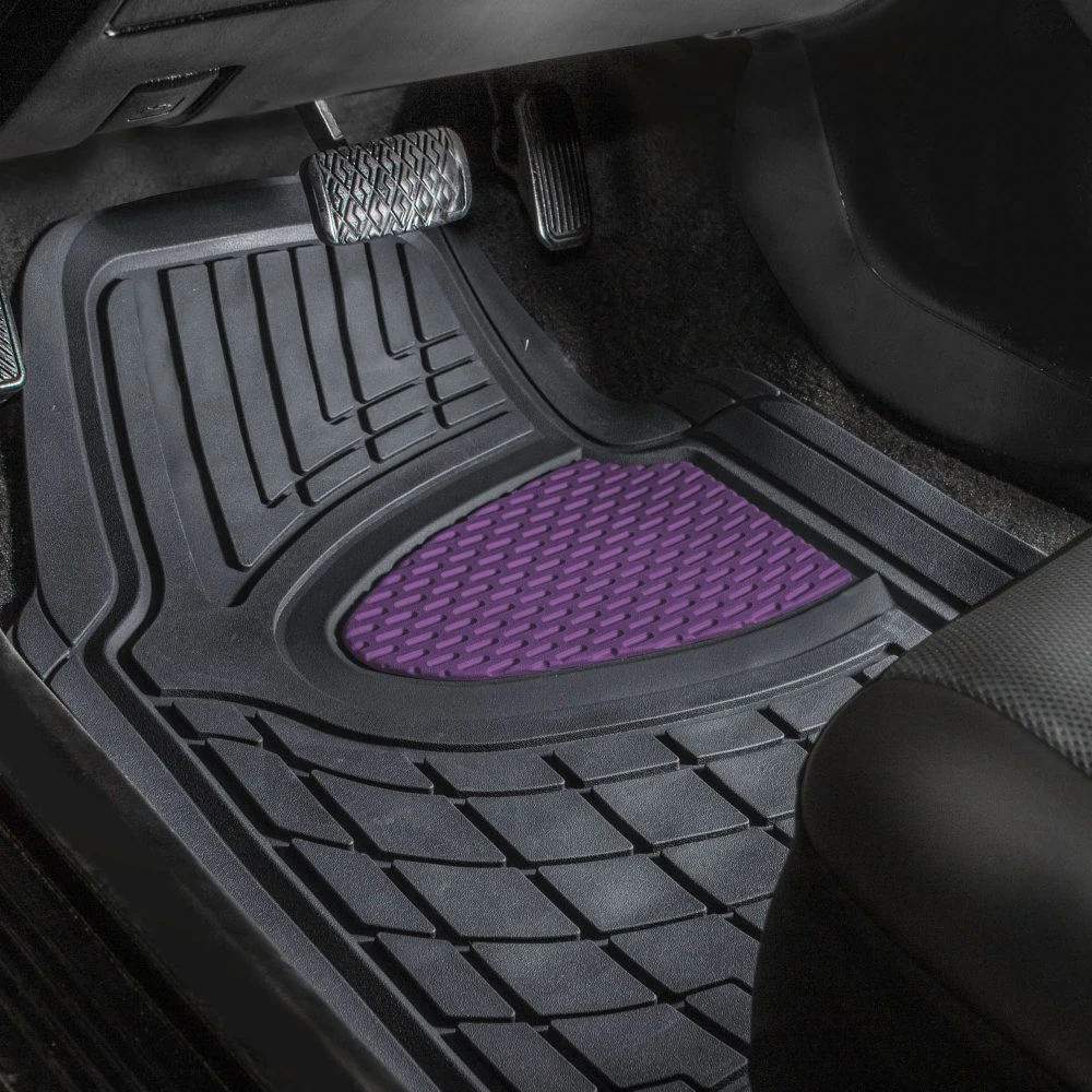 Trimmable ClimaProof Heavy Duty Tall Channel Non-Slip Rubber Floor Mats - Full Set Purple(Trimmable Climaproof Heavy Duty Tall Channel Non Slip Rubber Floor Mats Full Set Purple) 2 Trimmable ClimaProof Heavy Duty Tall Channel Non-Slip Rubber Floor Mats - Full Set Purple(Trimmable Climaproof Heavy Duty Tall Channel Non Slip Rubber Floor Mats Full Set Purple) - Image 2
