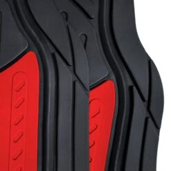 Trimmable Heavy Duty Non-Slip Rubber Floor Mats - Full Set Red(Trimmable Heavy Duty Non Slip Rubber Floor Mats Full Set Red) -FH Group F11513Red detail e1567182989420