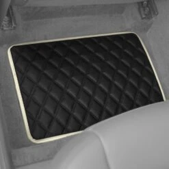 Deluxe Non-Slip Faux Leather Floor Mats - Full Set Beige(Deluxe Non Slip Faux Leather Floor Mats Full Set Beige) -FH Group F12003beige interior REAR e1616619432765
