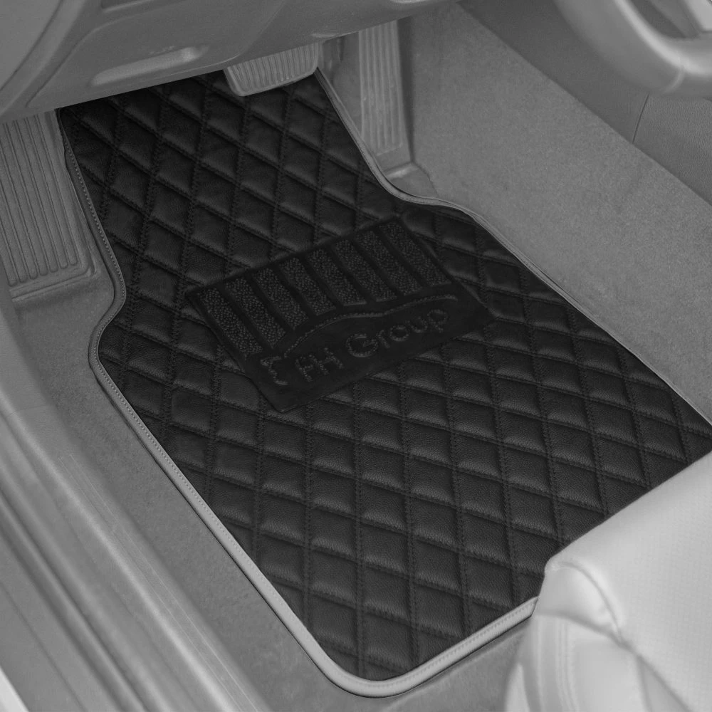 Deluxe Non-Slip Faux Leather Floor Mats - Full Set Gray(Deluxe Non Slip Faux Leather Floor Mats Full Set Gray) 4 Deluxe Non-Slip Faux Leather Floor Mats - Full Set Gray(Deluxe Non Slip Faux Leather Floor Mats Full Set Gray) - Image 4