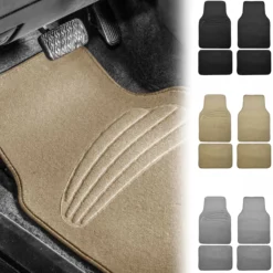 Premium Carpet Floor Mats With Heel Pad Floor Liners - Full Set Beige(Premium Carpet Floor Mats With Heel Pad Floor Liners Full Set Beige) 16 Premium Carpet Floor Mats With Heel Pad Floor Liners - Full Set Beige(Premium Carpet Floor Mats With Heel Pad Floor Liners Full Set Beige) -FH Group F14401BEIGE combination