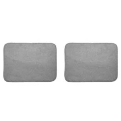 Premium Carpet Floor Mats With Heel Pad Floor Liners - Full Set Gray(Premium Carpet Floor Mats With Heel Pad Floor Liners Full Set Gray) -FH Group F14401GRAY RearStudio