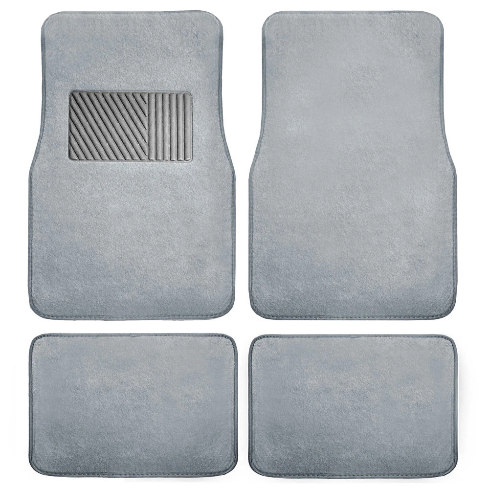 Non-Slip Carpet Floor Mats With Heel Pad - Full Set Gray(Non Slip Carpet Floor Mats With Heel Pad Full Set Gray) 1 Non-Slip Carpet Floor Mats With Heel Pad - Full Set Gray(Non Slip Carpet Floor Mats With Heel Pad Full Set Gray)