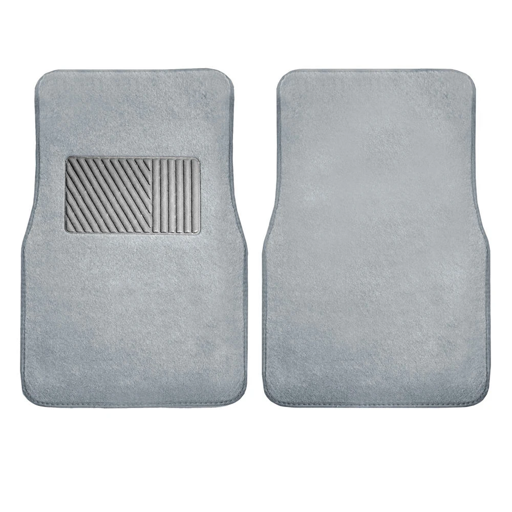 Non-Slip Carpet Floor Mats With Heel Pad - Full Set Gray(Non Slip Carpet Floor Mats With Heel Pad Full Set Gray) 2 Non-Slip Carpet Floor Mats With Heel Pad - Full Set Gray(Non Slip Carpet Floor Mats With Heel Pad Full Set Gray) - Image 2